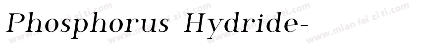 Phosphorus Hydride字体转换